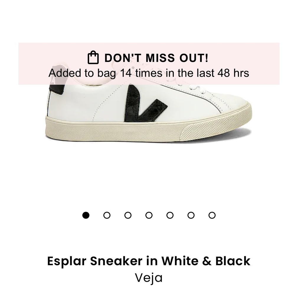 Veja sneakers white and black size 35